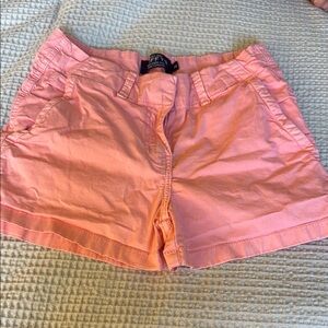 Pink Cargo Shorts with Relaxed Fit and Washed Look